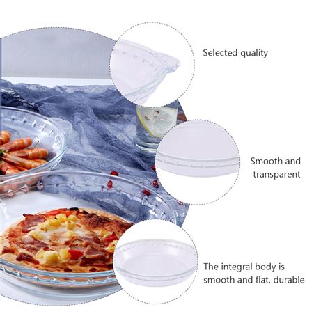 1 Pc Pie Pan Glass Pie Plate Heat-resistant Transp... – Vicedeal