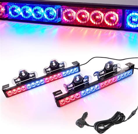 LE-JX RedBlue 2 in 1 Emergency Strobe Light Bar 21 India | Ubuy