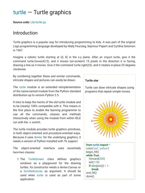 Image result for Python Turtle PDF