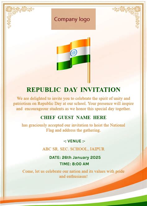 Republic Day Invitation Card Maker - Free
