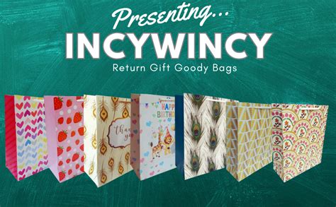 IncyWincy 20 Pcs Happy Birthday Design Return Gift Reusable Paper Goody ...
