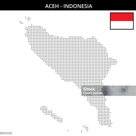 Small Dots Map Of Aceh In Indonesia Stock Illustration - Download Image Now - Aceh, Art, Asia ...
