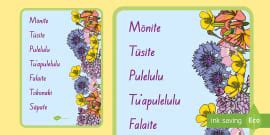 Tongan Numbers Display Posters (teacher made) - Twinkl