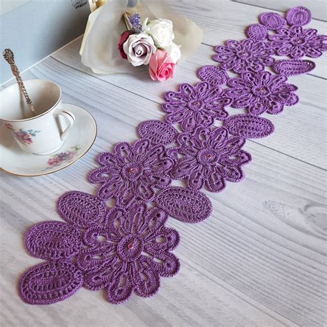 Crochet Round Table Runner Tutorial 的图像结果