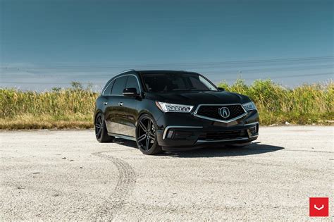 Black on Black Mean Acura MDX with Crystal Clear Headlights