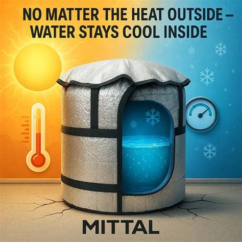 MITTAL Thermal Water Tank Cover Heat Proof 1000 L Water Tank Cover ...
