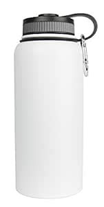 Sarge Knives WB-32WH 32 oz Stainless Steel White Wave Bottle : Amazon ...