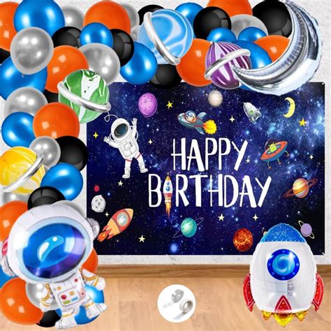Dekor Spree Space Theme Birthday Decoration Kit For Astronaut Theme ...
