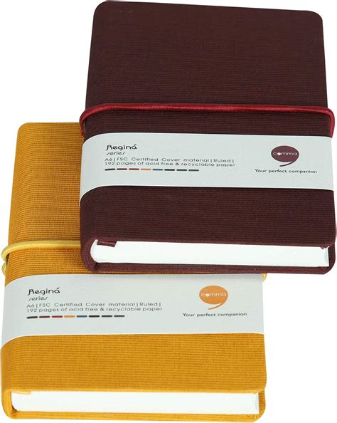Kitabby – Linen Series – A6 Size – Hard Bound Pocket Notebook with ...