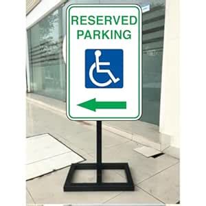 Reserved Parking With Left Arrow Sign | T Intersection Sign | 4 Feet ...