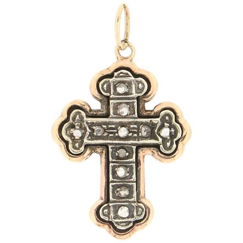 14 Karat Yellow Gold Crucifix Cross Necklace at 1stDibs