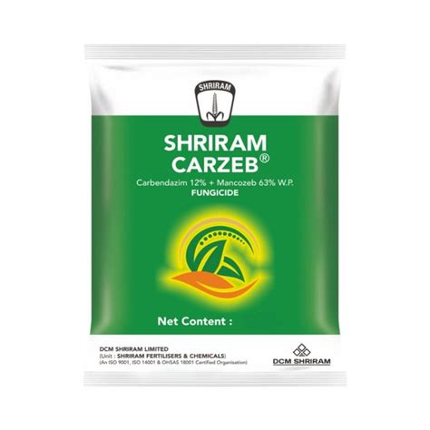 DCM Shriram Carzeb (Carbendazim 12% + Mancozeb 63% WP) Fungicide ...