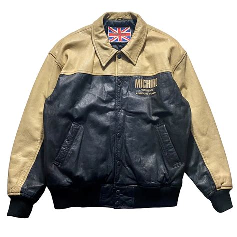 vintage MICHIKO LONDON all leather award jacket | NOIR ONLINE
