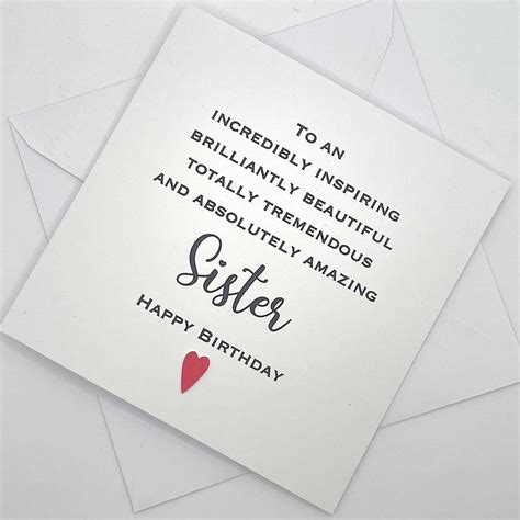 Cute Birthday Card Ideas For Sister at Blake Corlis blog