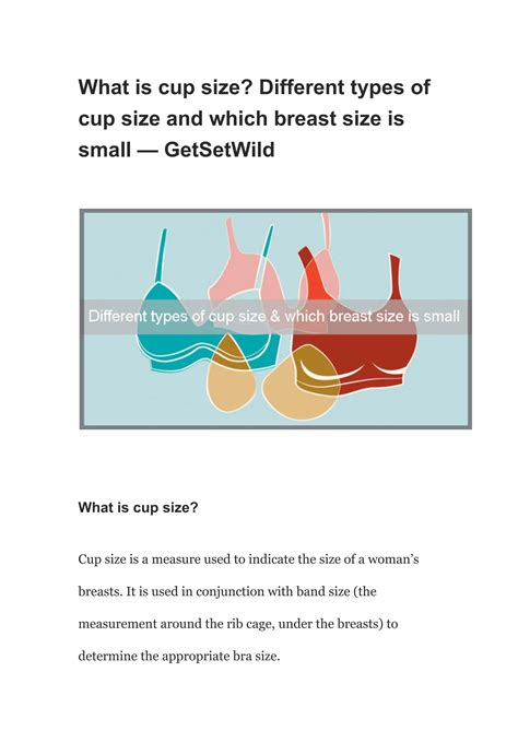 What is cup size? Different types of cup size and which breast size is ...