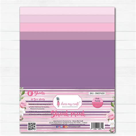 Shrink Prink - Pink Family Frosted Glass Sheet - Pack of 10 Sheets ...