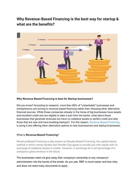 PPT - Why Revenue-Based Financing is the best way for startups & what ...