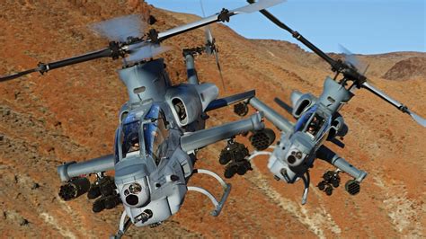 flight, Bell, mountain, attack helicopter, AH-1Z, Zulu Cobra, 4K, Viper ...
