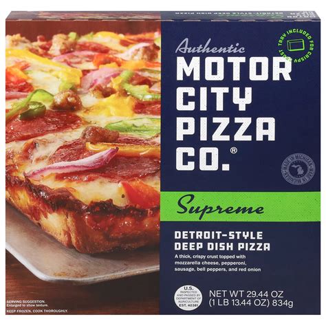 Authentic Motor City Pizza Co. Detroit-Style Deep Dish Frozen Pizza ...