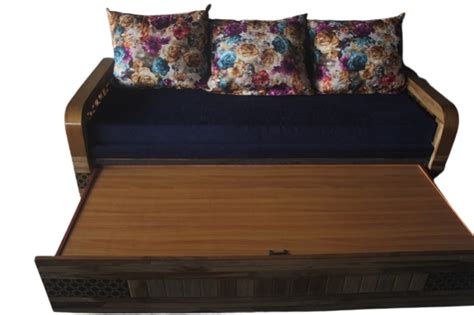 Wooden Sofa cum Bed for Living room with drawer 3 Seater | Costore