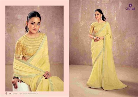 Sirona Shamika Kiwi Chiffon Designer Saree Collection
