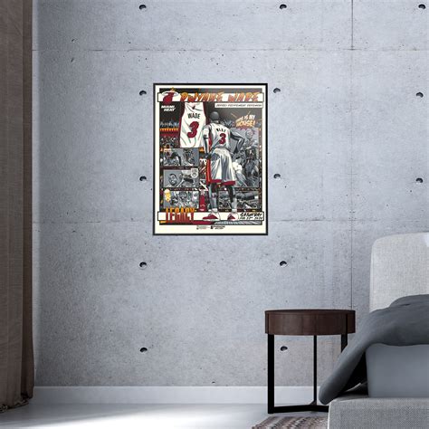 Miami Heat Dwyane Wade Legacy Retired Number 18"x24" Serigraph