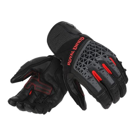 Royal Enfield x Revit Men Sahara Air Grey Riding Gloves - LIMITED EDIT ...