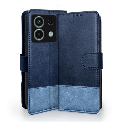 Pikkme Redmi Note 13 5G Flip Cover | Dual-Tone PU Leather Finish ...