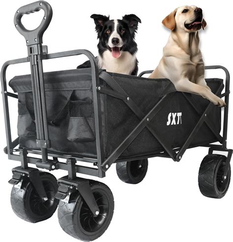 Amazon.com: ROSONG Large Collapsible Wagon Cart with Wheels - Foldable ...