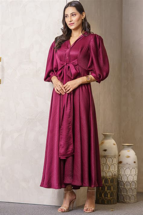 Lulu Maroon Slay Dress – LabelSwish