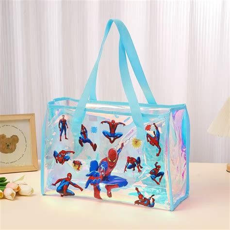 Holographic Spider Man Tote Bag – Chains & Charms
