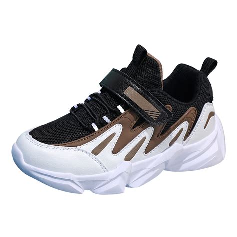 Boys Girls Tennis Shoes Kids Lightweight Breathable Sneakers Lace-up ...