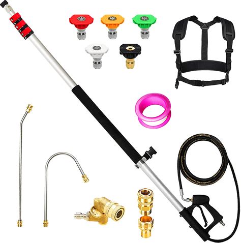 Amazon.com: EEoiiy 20FT Telescoping Wand for Pressure Washer, Extendable Power Washer Wand with ...