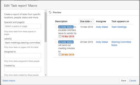 Confluence Task List 的图像结果