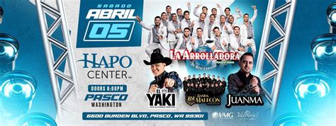 LA ARROLLADORA, EL YAKI, BANDA MALECON & JUANMA , HAPO Center, Pasco ...