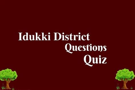 Idukki District PSC Question Answers Malayalam - True Turn Learning