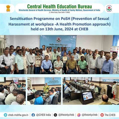 CHEB orgnaised Sensitization Programme on "PoSH ( Prevention of Sexual ...