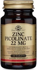 Solgar Zinc Picolinate, 100 Tablets Price in India - Buy Solgar Zinc ...