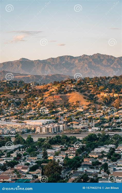 View of Northeast Los Angeles and the San Gabriel Mountains from ...