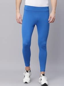 JUMP USA Solid Men Blue Tights - Buy JUMP USA Solid Men Blue Tights ...