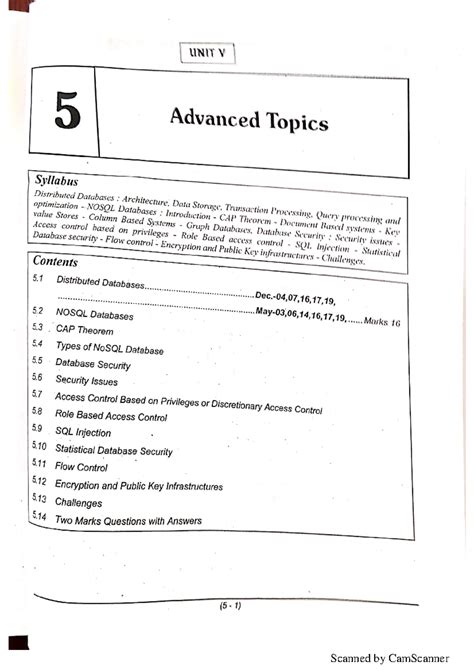 Unit-5 - NOTES - UNIT V 5 Advanced Topics Syllabus value Stores ...
