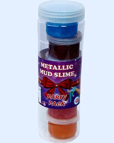 Buy Rabbit Metallic Party Pack Slime Pack of 6 (Multicolour) for Kids ...