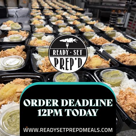 Ready Set Prep’d | ⏰ DON’T FORGET — MEAL PREP PRE-ORDERS FOR THIS ...