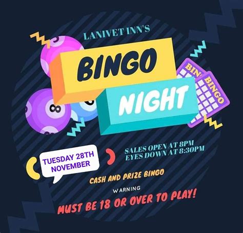Bingo Night, Lanivet Inn, Bodmin, November 28 2023 | AllEvents.in