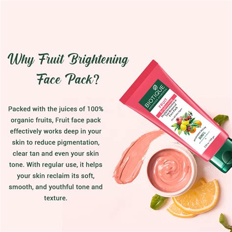 FRUIT Brightening Depigmentation & Tan Removal Face Pack
