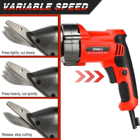 Buy SHALL Fiber Cement Siding Shear, 4.8-Amp Hardie Board Cutter with ...