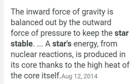 Explain Stability Of Stars - Brainly.in
