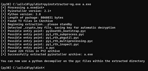Pyextractor 的图像结果