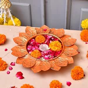 Buy CraftVatika Iron Bowl Diya for Diwali Decoration Items - Decorative ...