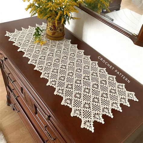 Image result for Crochet Doily Table Runner Patterns